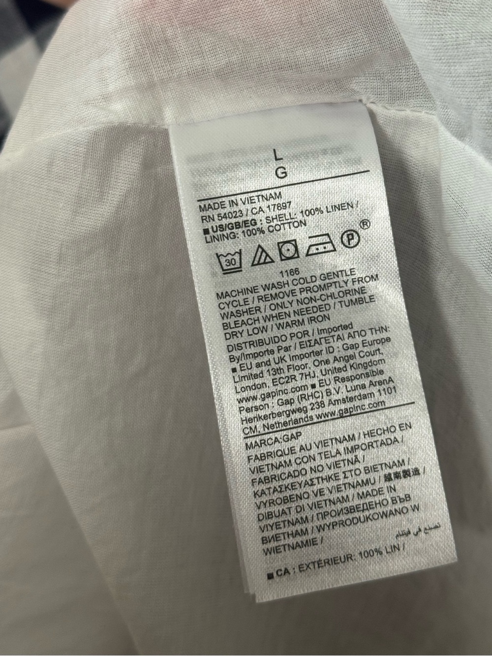 Gap x Dôen 100% linen gingham dress - Picture 7 of 7